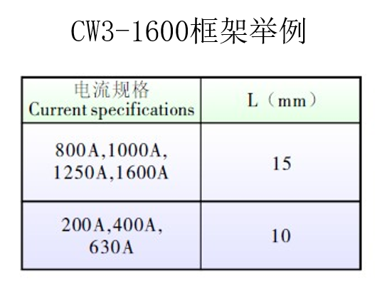 常熟断路器框架尺寸